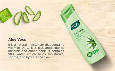 Buy Joy Pure Aloe Multi Benefit Aloe Vera Body Lotion Soothes Hydrates And Freshens Natural