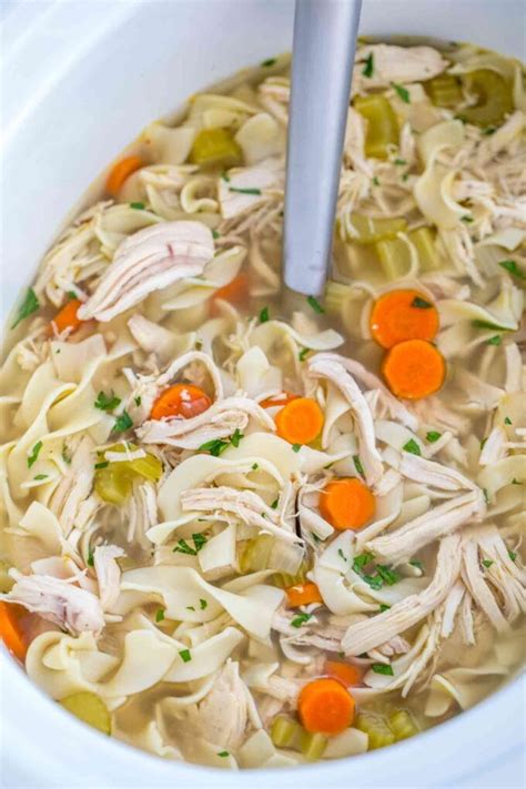 Easy Crockpot Chicken Noodle Soup Recipe Video S SM