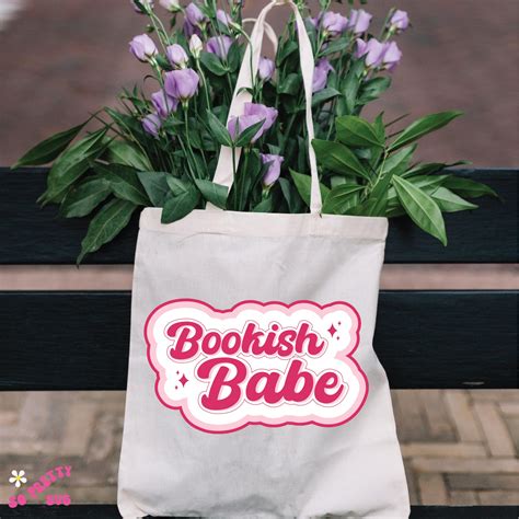 Bookish Babe Bookish Png And Svg Cute Trendy Bookish Design For Shirts Stickers Bookmarks