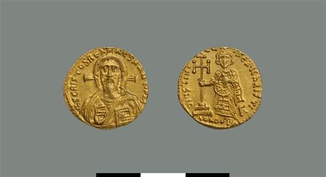 Solidus Of Justinian Ii 685 695 692 695 Constantinople Dumbarton