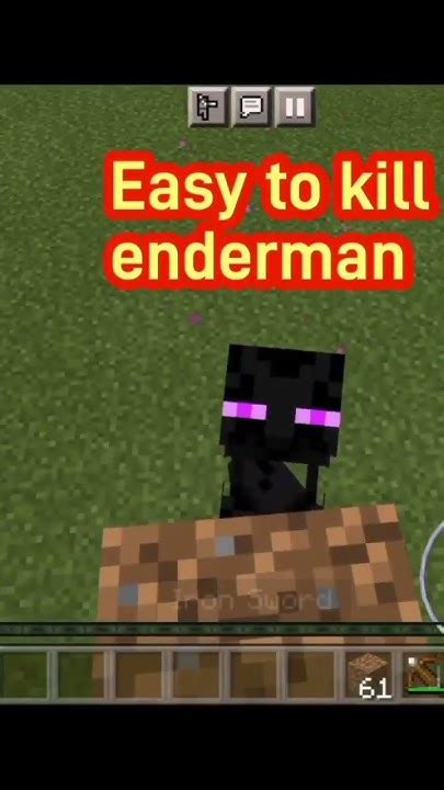 Easy Way To Kill Enderman Shorts Youtubeshorts Shortsvideo Youtube