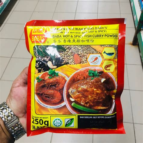 Serbuk Kari Ikan Pedas Babas Hot Spicy Fish Curry Powder G Shopee Singapore