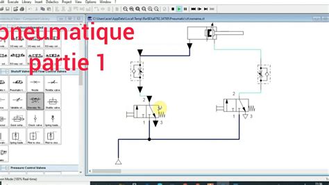 Réalisation Schéma pneumatique et hydraulique Parti 1 YouTube