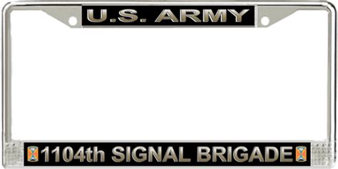 U S Army Th Signal Brigade License Plate Frame