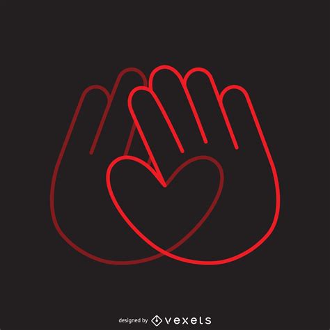 Heart Hands Logo Template Vector Download