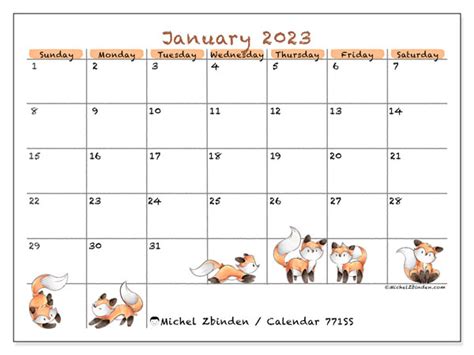 Printable January 2023 Calendar Free 12 Templates PELAJARAN