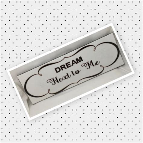DREAM NEXT TO ME Ceramic Tile Love Caring Sign Wall Art Wedding I Love ...