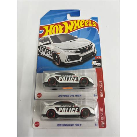 Hot Wheels Honda Civic Type R Police Shopee Malaysia