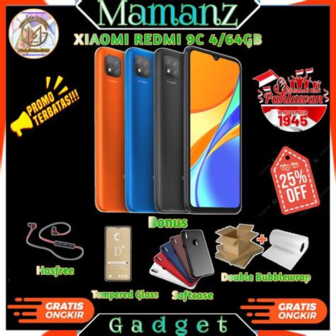Jual Xiaomi Redmi 9C 4/64Gb ex Resmi murah | Shopee Indonesia