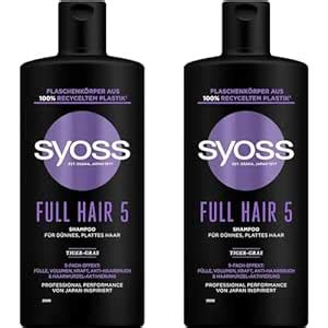 Syoss Full Hair Ml Volumen Shampoo F R D Nnes Und Plattes Haar