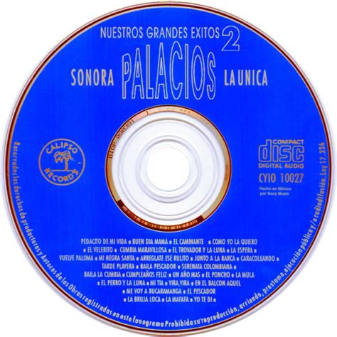 Car Tula Cd De Sonora Palacios La Unica Nuestros Grandes Exitos