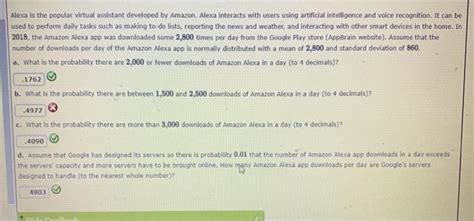 Solved Alexa Is The Popular Virtual Assistant Developed By Chegg