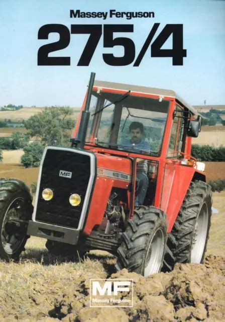 PROSPECTUS PROSPECT TRACTEUR Tractor Massey Ferguson MF 275 4 2 Pages