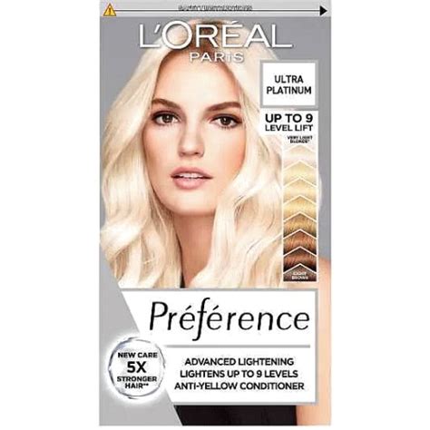 Preference Ultra Platinum Blonde Hair Dye Compare Prices Where To Buy Trolley Co Uk