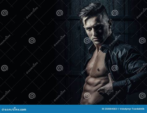 Sport Muscle Fit Guy Stripped Bare Torso Man Male Abs And Body Naked Man Nude Male Torso