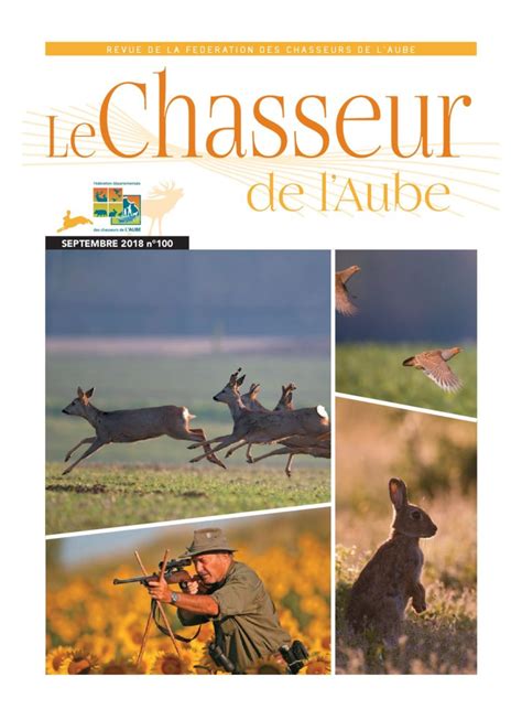 Le Chasseur De Laube Septembre 2018 Fédération Des Chasseurs De Laube