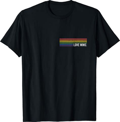 Love With Rainbow Flag Wins For Gay And Lesbian Support T Shirt Walmart