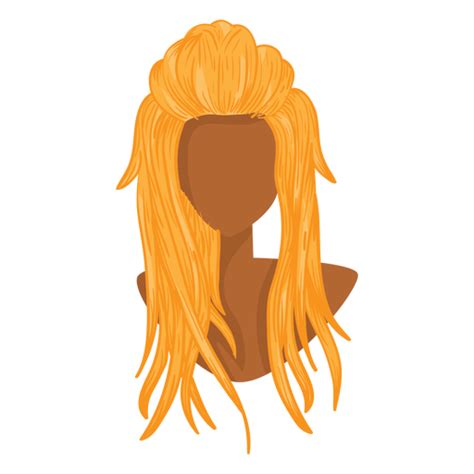 Blonde Woman Hair Icon Transparent PNG SVG Vector File
