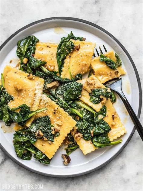 Ravioli With Sage Brown Butter Sauce Budget Bytes