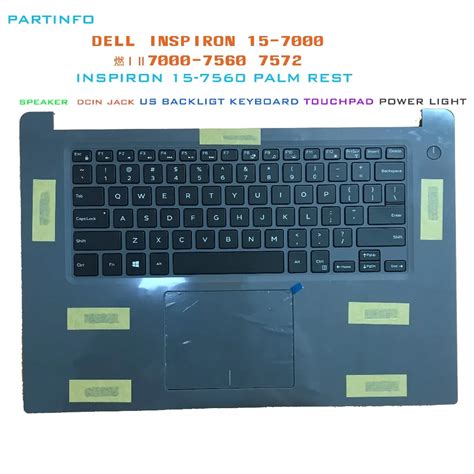 Brand new laptop parts for DELL INSPIRON 15 7560 7572 Palmrest assembly ...