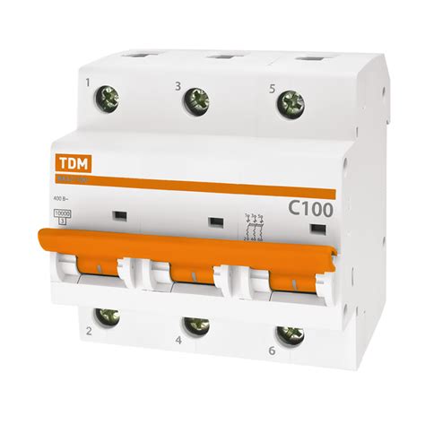 Автоматический выключатель ВА 47-29 4,5 кА характеристика С 40А 3П