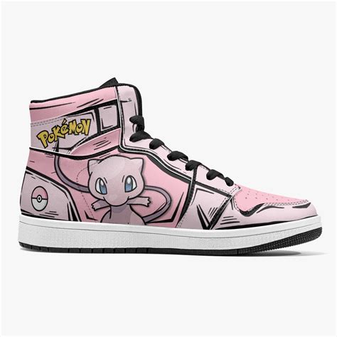 Mew Pokemon Mid 1 Basketball Shoes Animebape