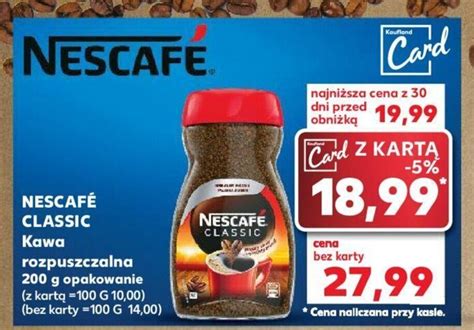 Promocja NESCAFÉ CLASSIC Kawa rozpuszczalna 200 g w Kaufland