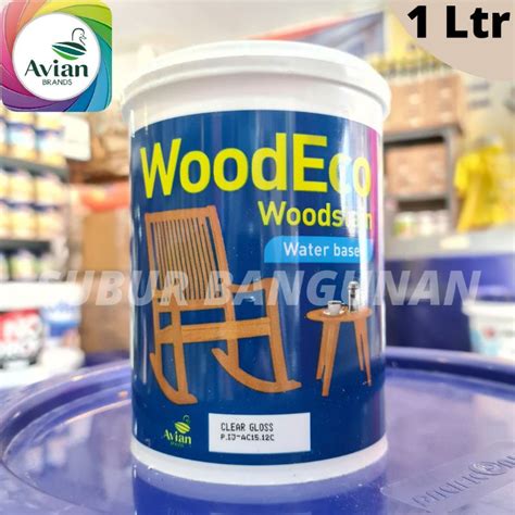 Jual Cat Politur Lenkote Wood Eco 1 Ltr Wood Eco Woodstain Waterbase