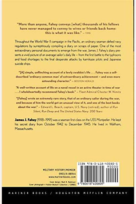 Buy Pacific War Diary 1942 1945 Book By James J Fahey