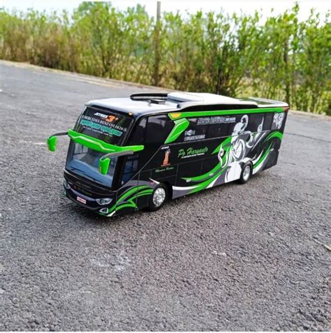 Miniatur Jet Bus Po Haryanto Full Lampu Dan Telolet Basuri Lazada