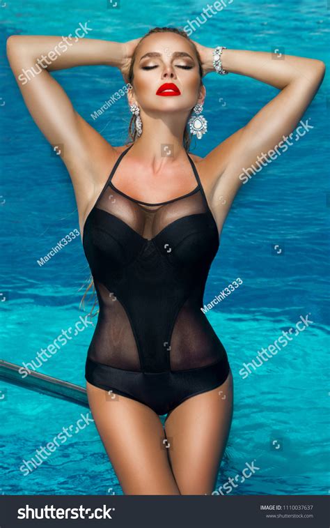 Elegant Sexy Woman Elegant Bikini On Stock Photo Shutterstock