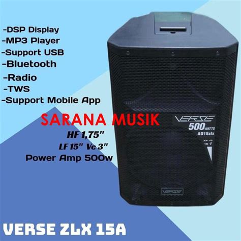 Jual Speaker Aktif 15 Verse ZLX15A Verse ZLX 15A Verse ZLX 15 A