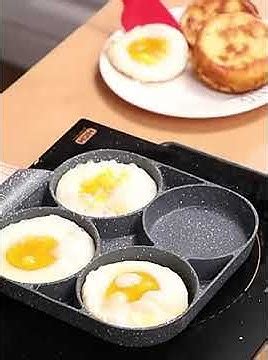 Сковорода с четырьмя отверстиями, антипригарная сковорода для яиц ...