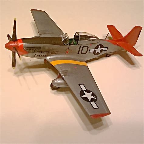 North American P D Mustang Tuskegee Airmen Plastic Model Airplane