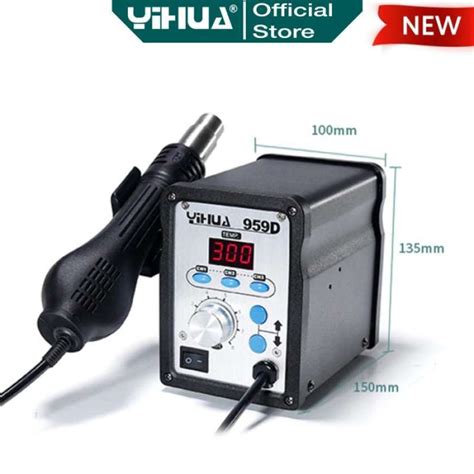 Promo Yihua D Blower Solder Uap Hot Air Gun Smd Rework Station Digital Or Diskon Di