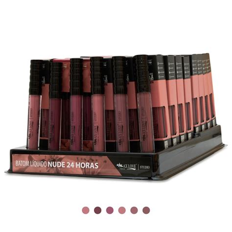 Batom L Quido Nude Horas Cor Ao C Max Love Celia Junior