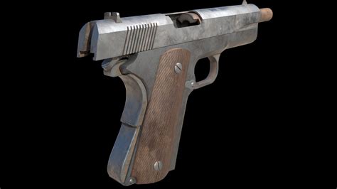 3d 1911 Pistol Model Turbosquid 1778330