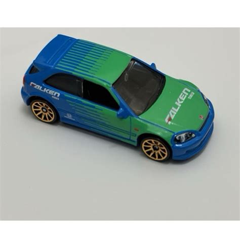 Hot Wheels Honda Civic EK Falken Shopee Malaysia