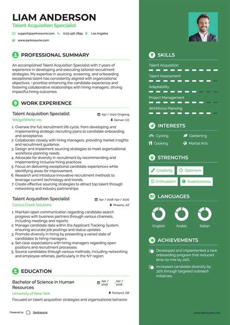 Talent Resume Template