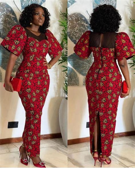 Wedding Guest Ankara Style Owanbe Aso Ebi Dress Women Dress African