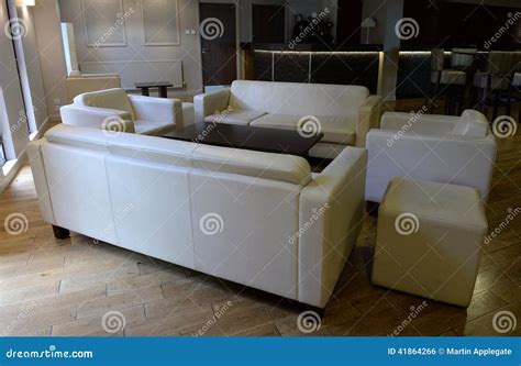 Living Room With Settees And Chairs Stock Photo Image Of Comfortable