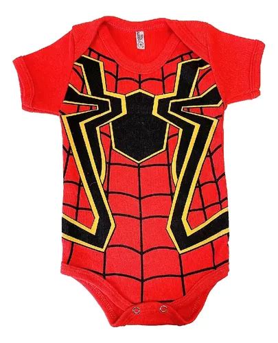 Roupa Bebe Body Tematico Mesversario Homem Aranha Fantasia