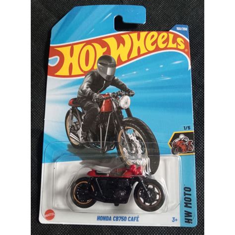 HONDA HOT WHEELS MERAH 風火輪本田 CB750 CAFE TANKI 紅色摩托車 蝦皮購物