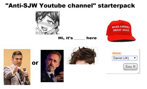 Anti Sjw Youtube Channel Starterpack R Starterpacks