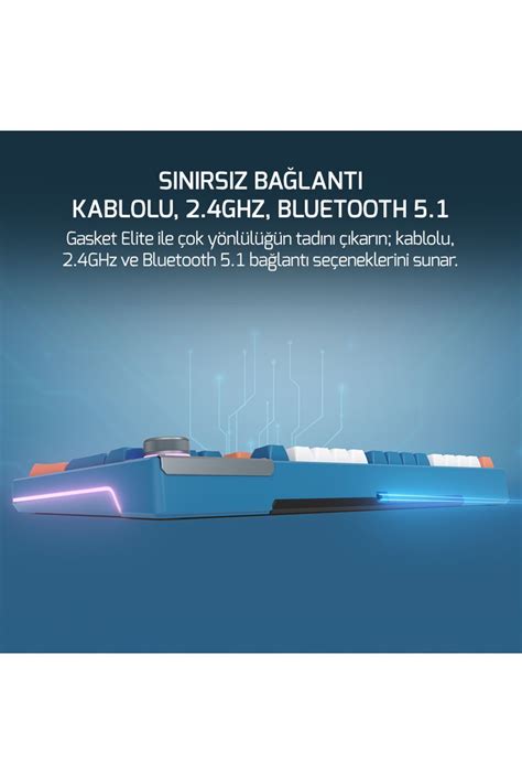 Gamepower Gasket Elite X Rgb Wireless Bluetooth Kablolu Mekanik Hot Swap Ya L Switch Gasket