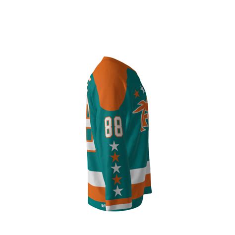 Tropics Teal Hockey Jersey Sublimation Kings