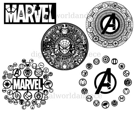 Marvel Svg Avengers Logo Svg Avengers Svg Png Pdf Dxf - Etsy