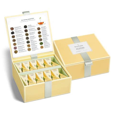 Tea Forte Organic Assorted Variety Tea Sampler T Box 40 Handcrafted Pyramid Infuser Bags