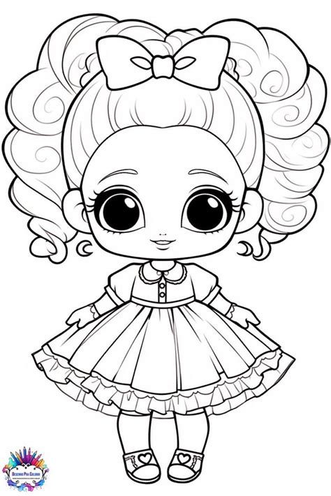 Desenhos Para Colorir De Bonecas Com Vestidos