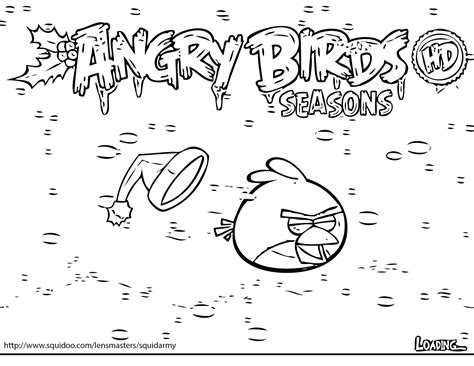 Angry Birds Seasons Coloring Pages